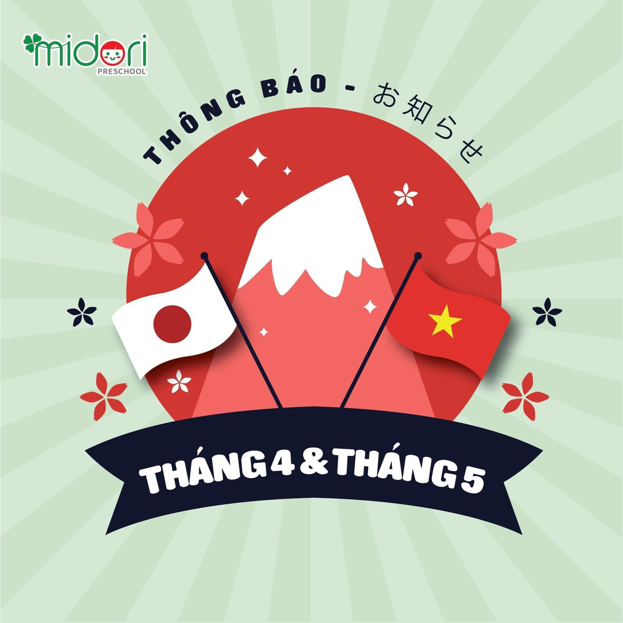 Thông báo lịch nghỉ lễ tháng 4 & tháng 5